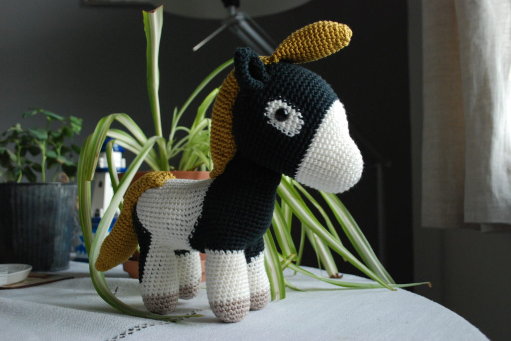 Amigurumi crocheted horse