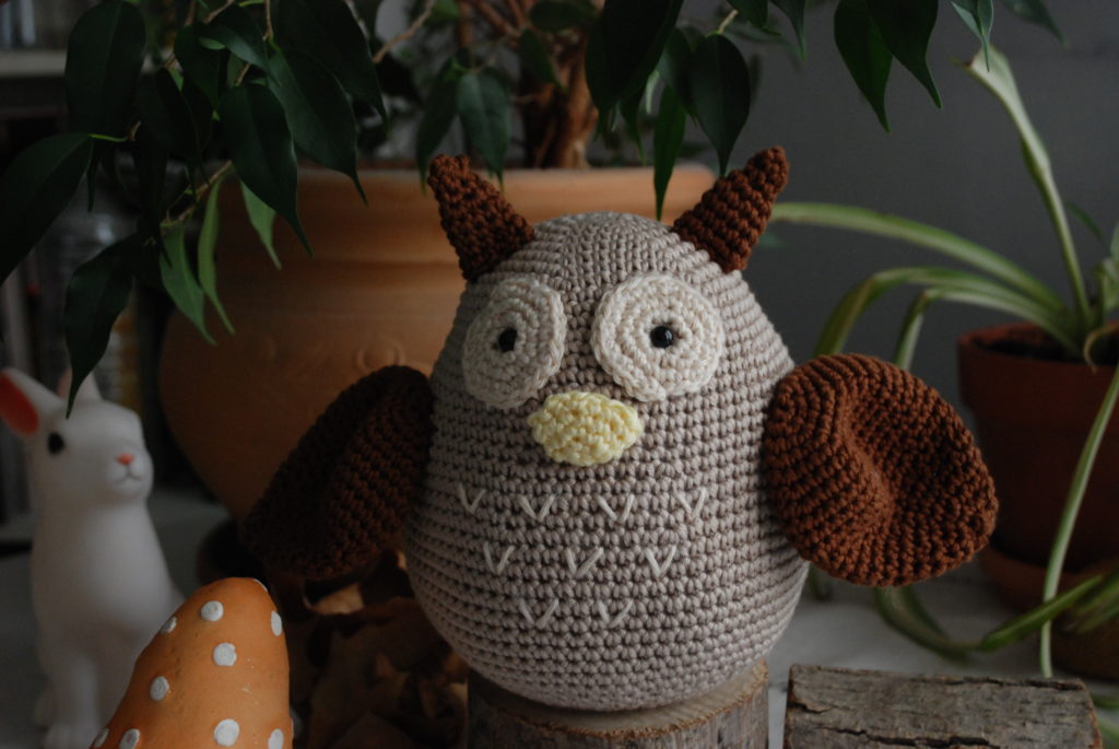 Ears crochet owl