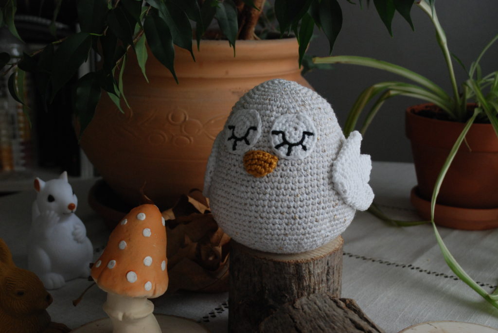 Amigurumi hibou au crochet