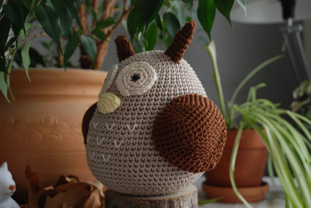 Ailes hibou au crochet en forme de goutte