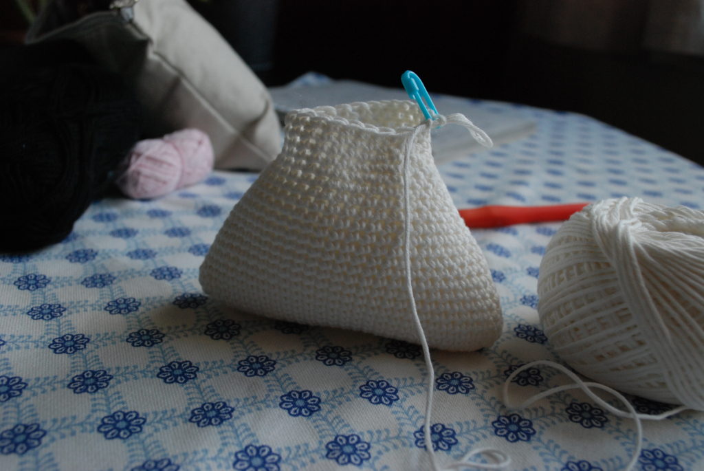 Crocheted onigiri stuffing
