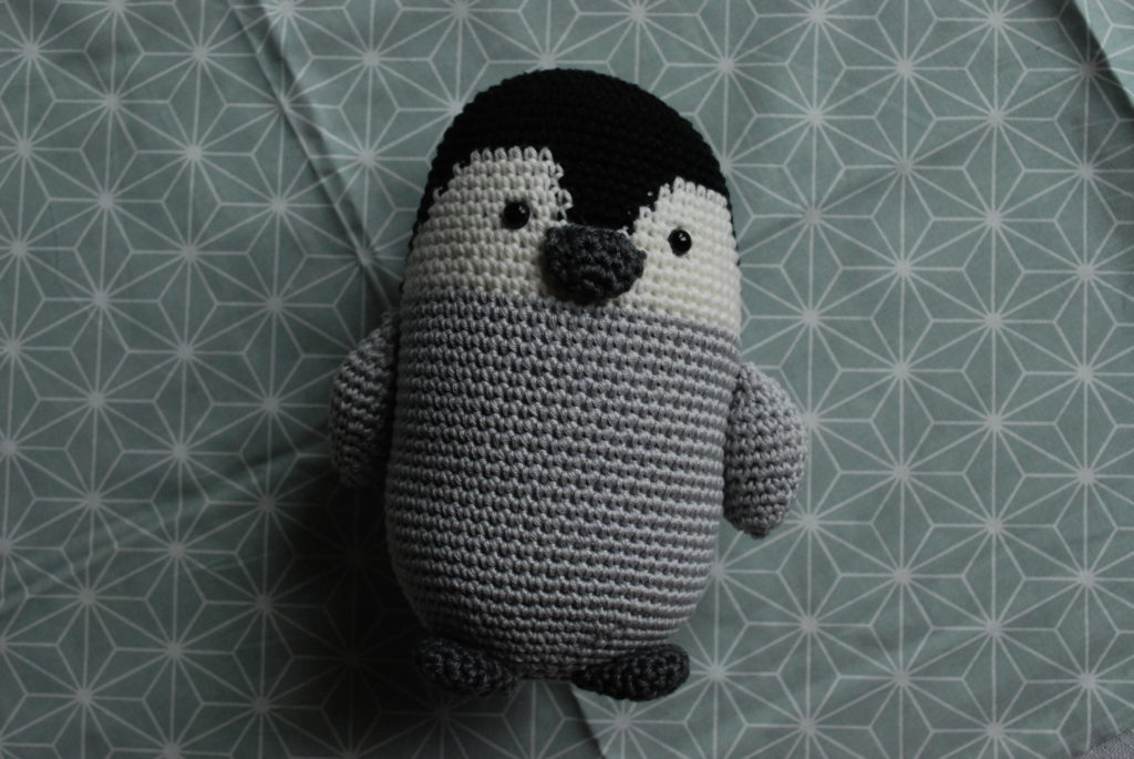 Crocheted baby penguin