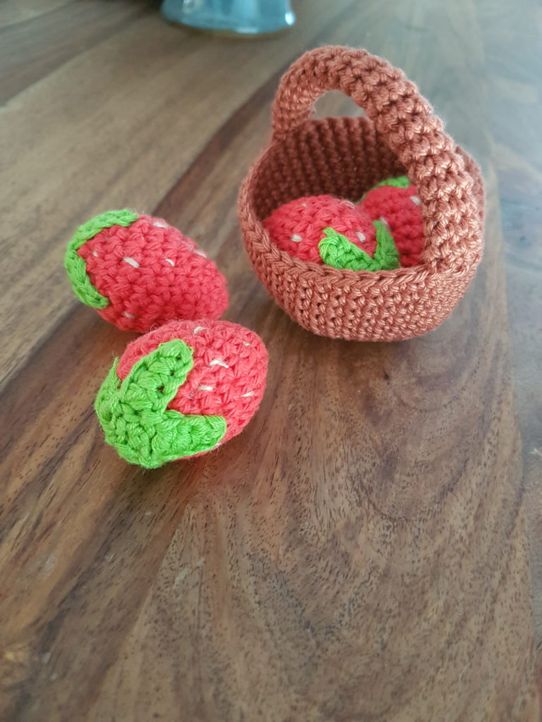 Fraise crochet amigurumi